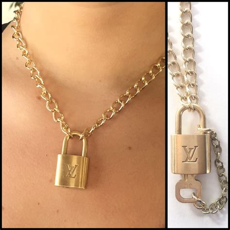 lv locket necklace|padlock necklace Louis Vuitton.